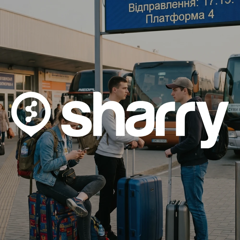 сервіс пошуку поїздок Sharry