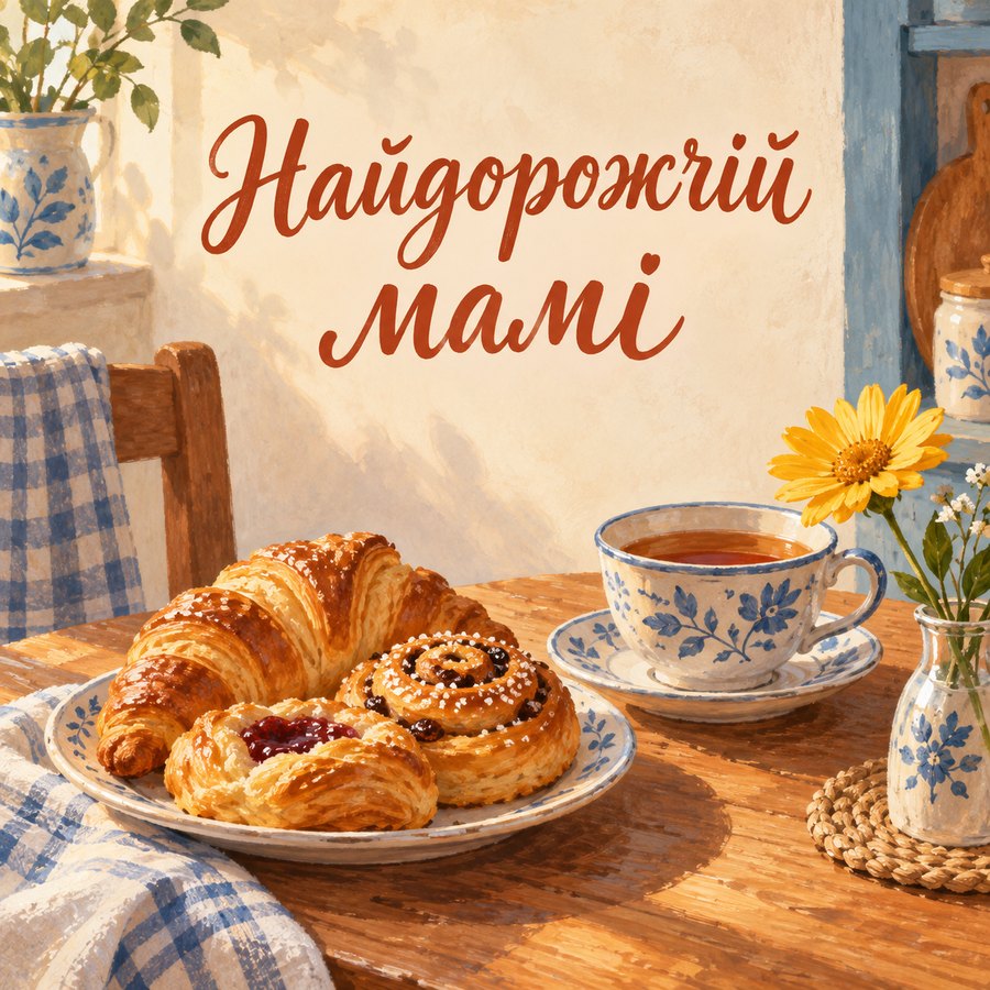 Листівка «Найдорожчій мамі» з 8 березня
