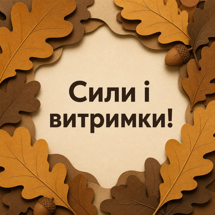Листівка «Сили і витримки!» до дня ангела