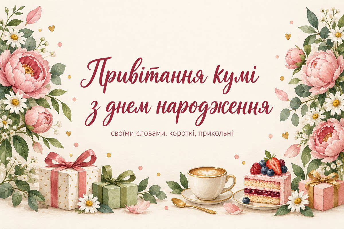 Привітання кумі з днем народження: своїми словами, короткі, прикольні