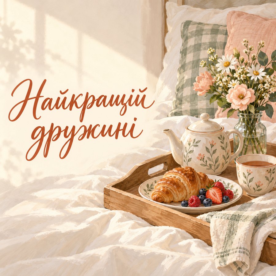 Листівка «Найкращій дружині» з днем народження дружині