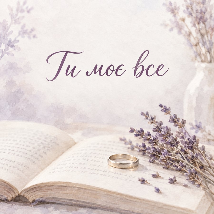 Листівка «Ти моє все» з днем народження дружині