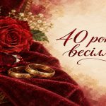 40 років весілля: рубінове весілля, привітання і подарунки