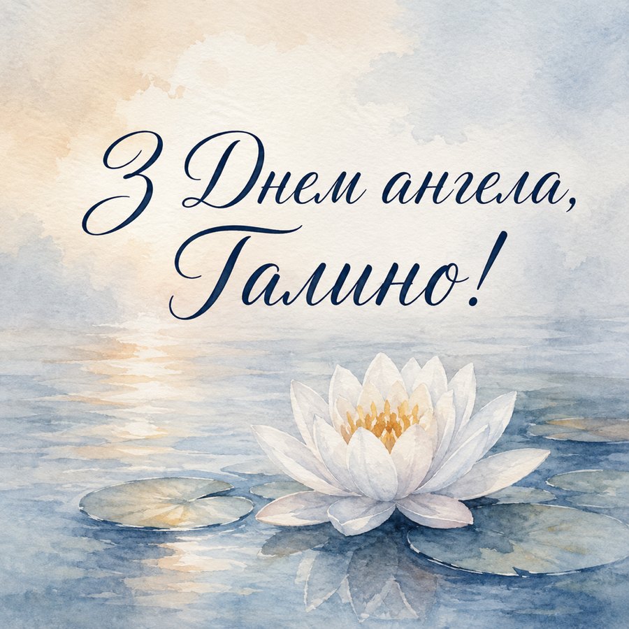Листівка «З Днем ангела, Галино!» до дня ангела