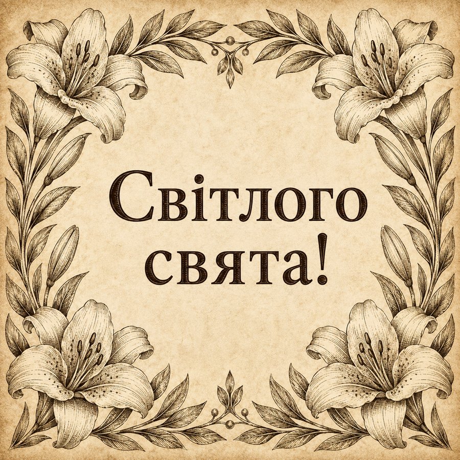 Листівка «Світлого свята!» до дня ангела