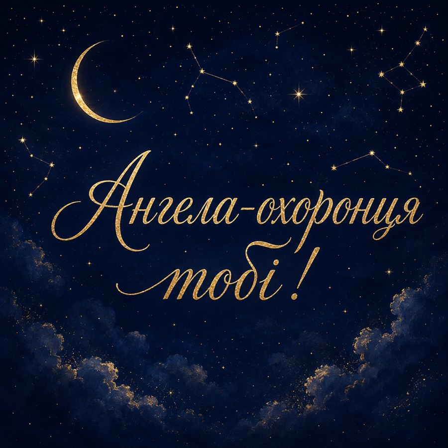 Листівка «Ангела-охоронця тобі!» до дня ангела