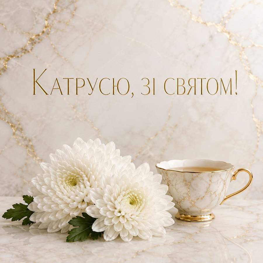 Листівка «Катрусю, зі святом!» до дня ангела