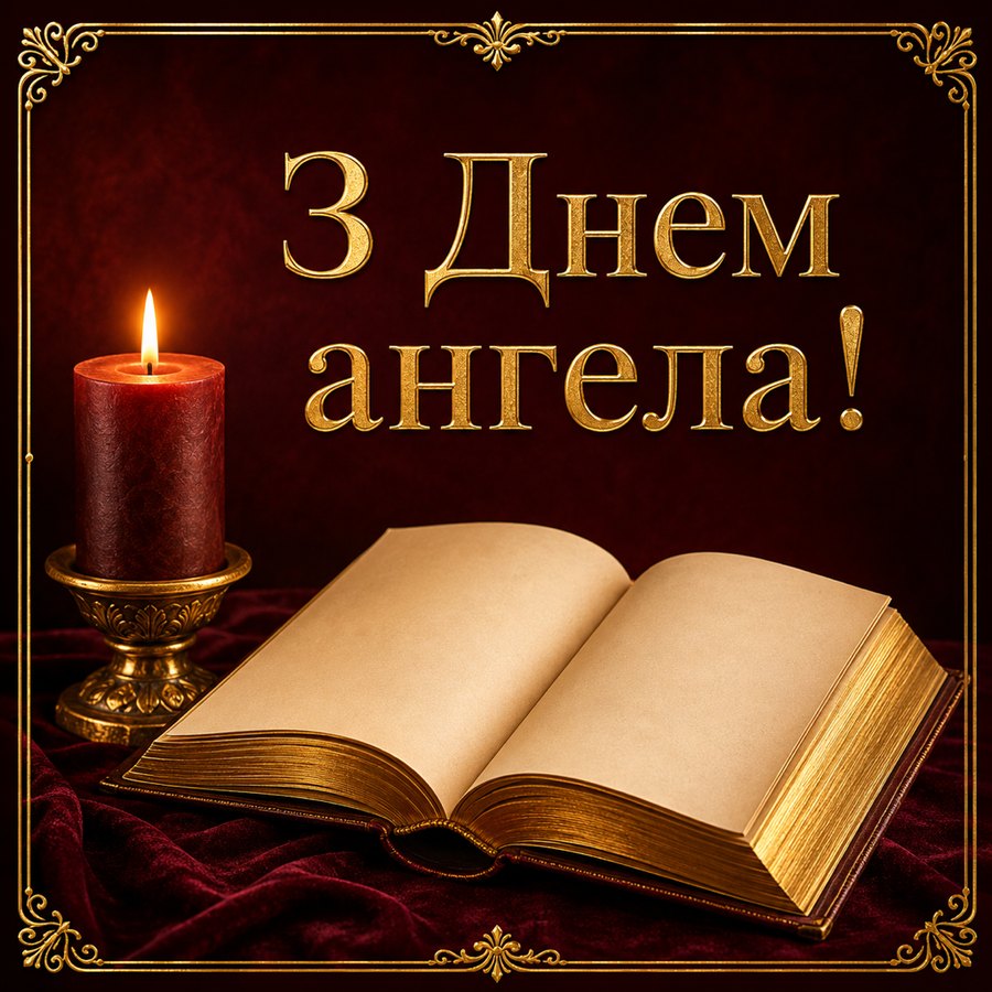Листівка «З Днем ангела!» до дня ангела
