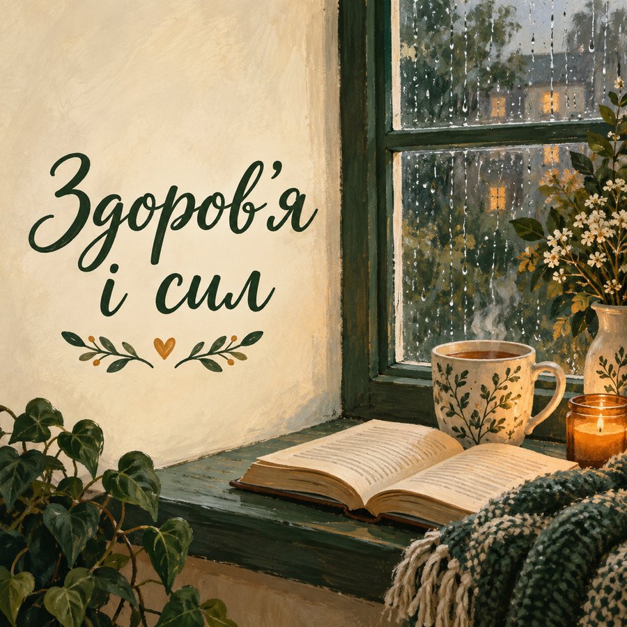 Листівка «Здоровʼя і сил» з днем народження коханому