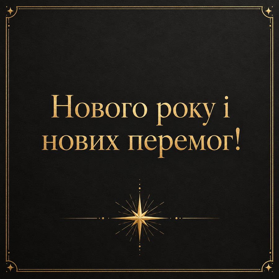 Листівка «Нового року і нових перемог!» з Новим роком