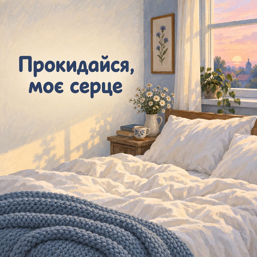 Листівка «Прокидайся, моє серце» коханому