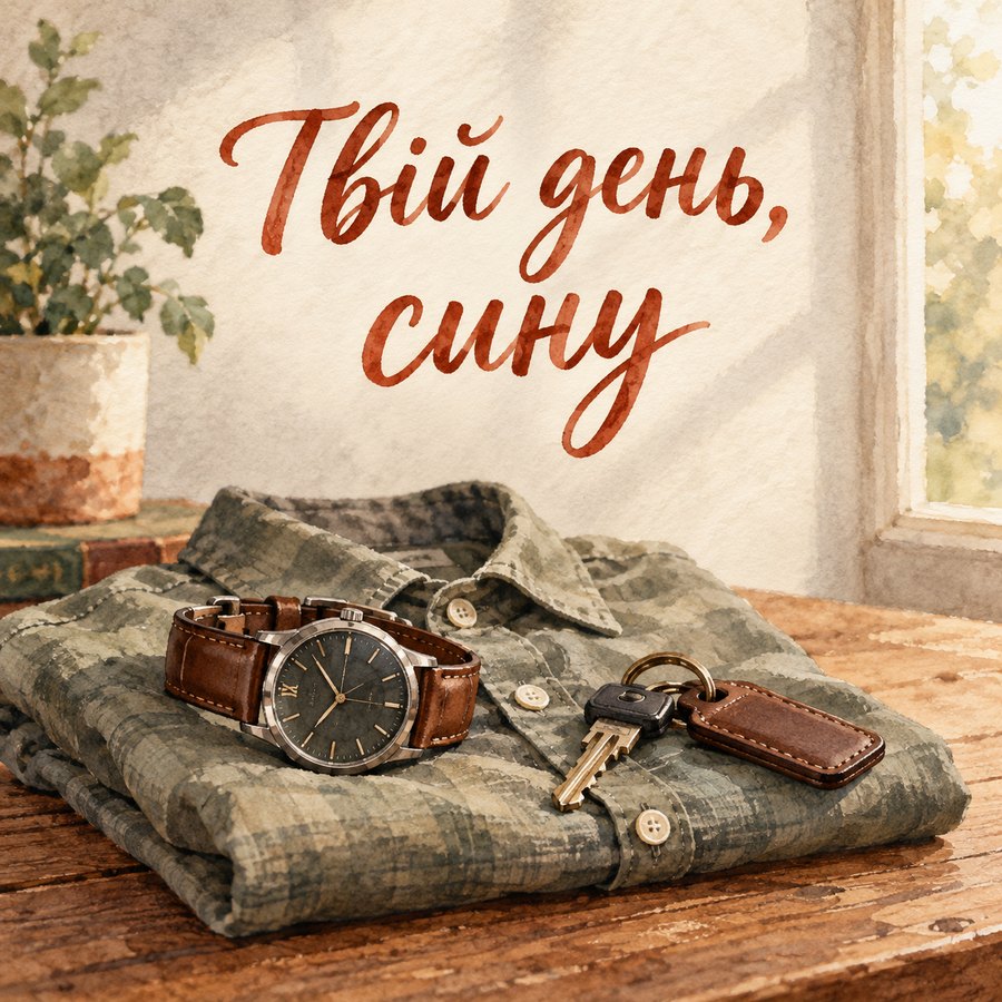 Листівка «Твій день, сину» з днем народження сину