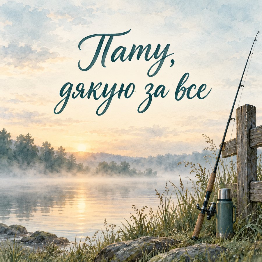 Листівка «Тату, дякую за все» з днем народження татові
