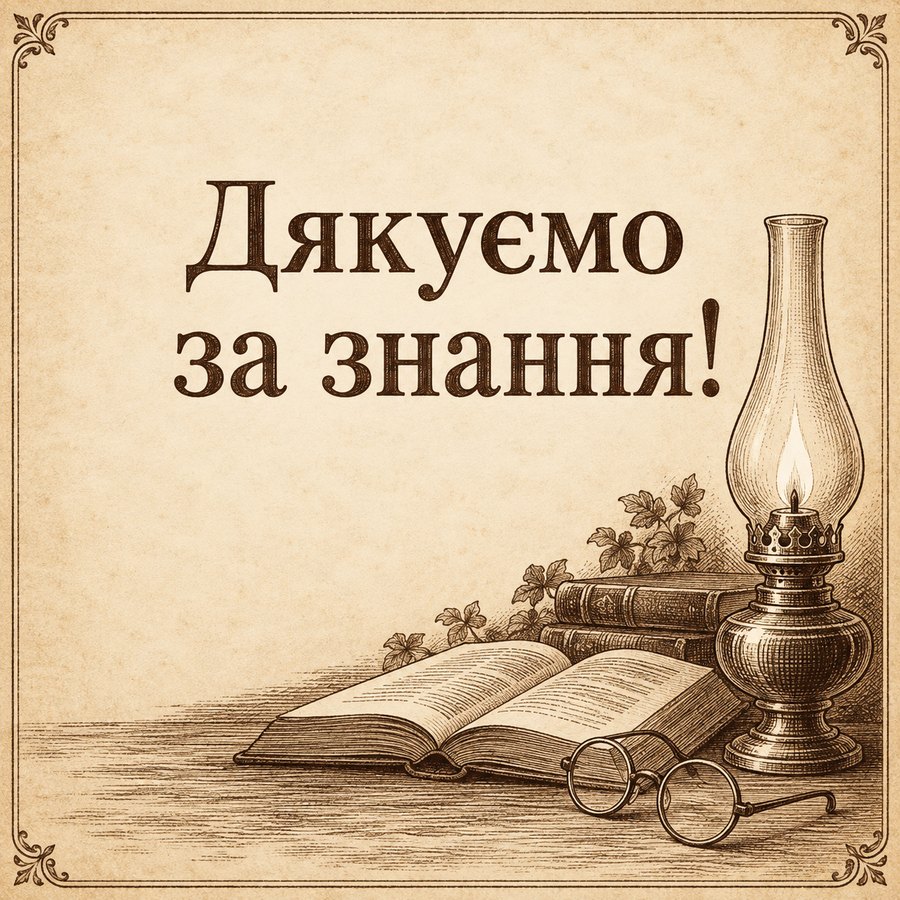 Листівка «Дякуємо за знання!» до Дня учителя