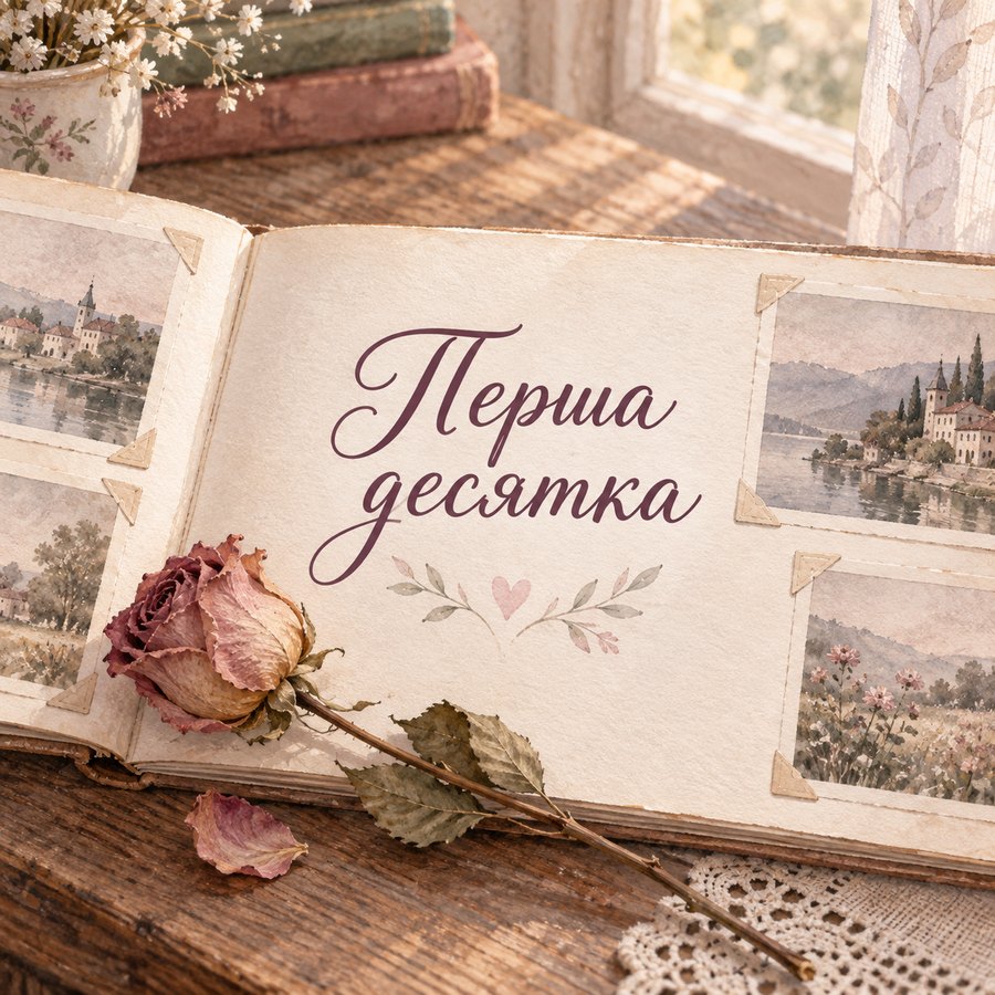 Листівка «Перша десятка» на 10 років весілля