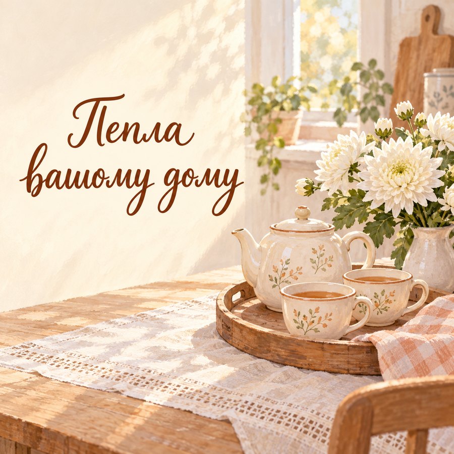Листівка «Тепла вашому дому» на 30 років весілля