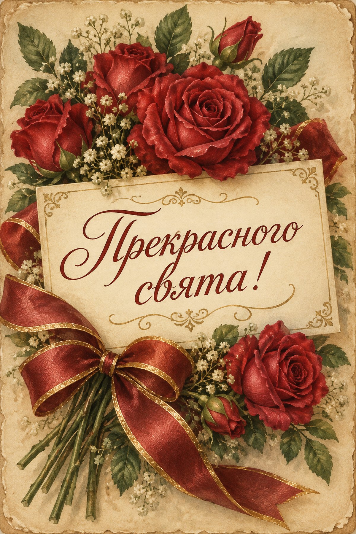 святкова листівка з днем народження жінці