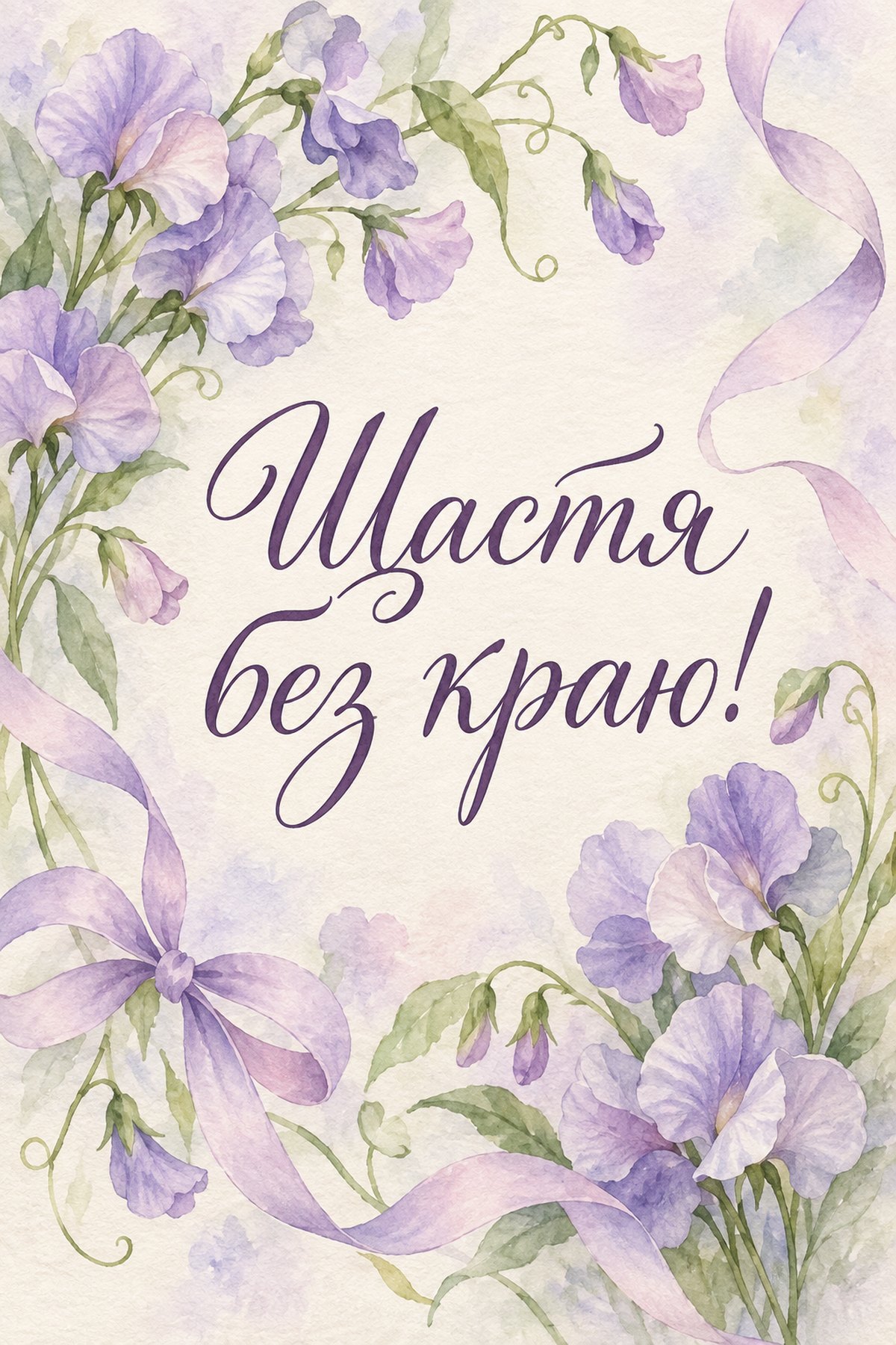 ніжна листівка з днем народження жінці