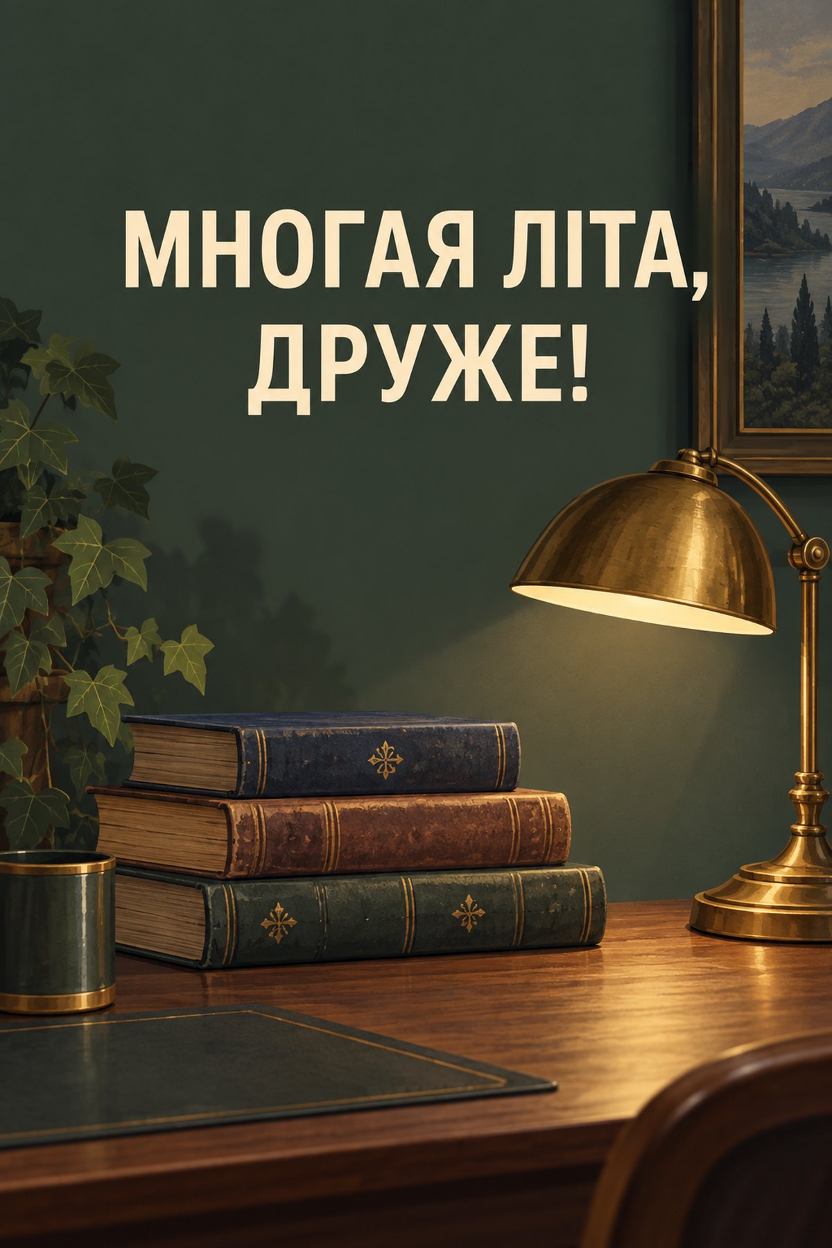Листівка «Многая літа, друже!» листівка з днем народження найкращому другу