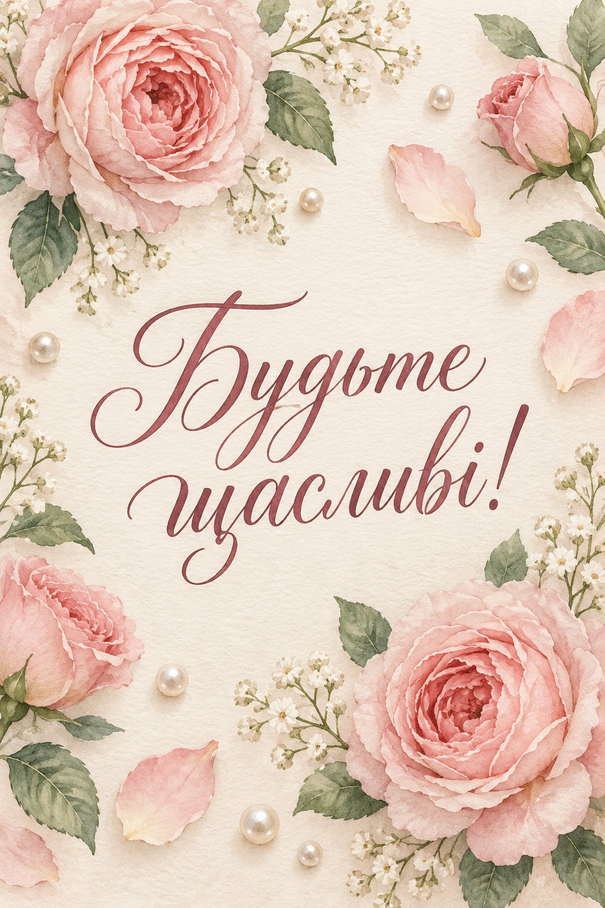 вітальна листівка молодятам