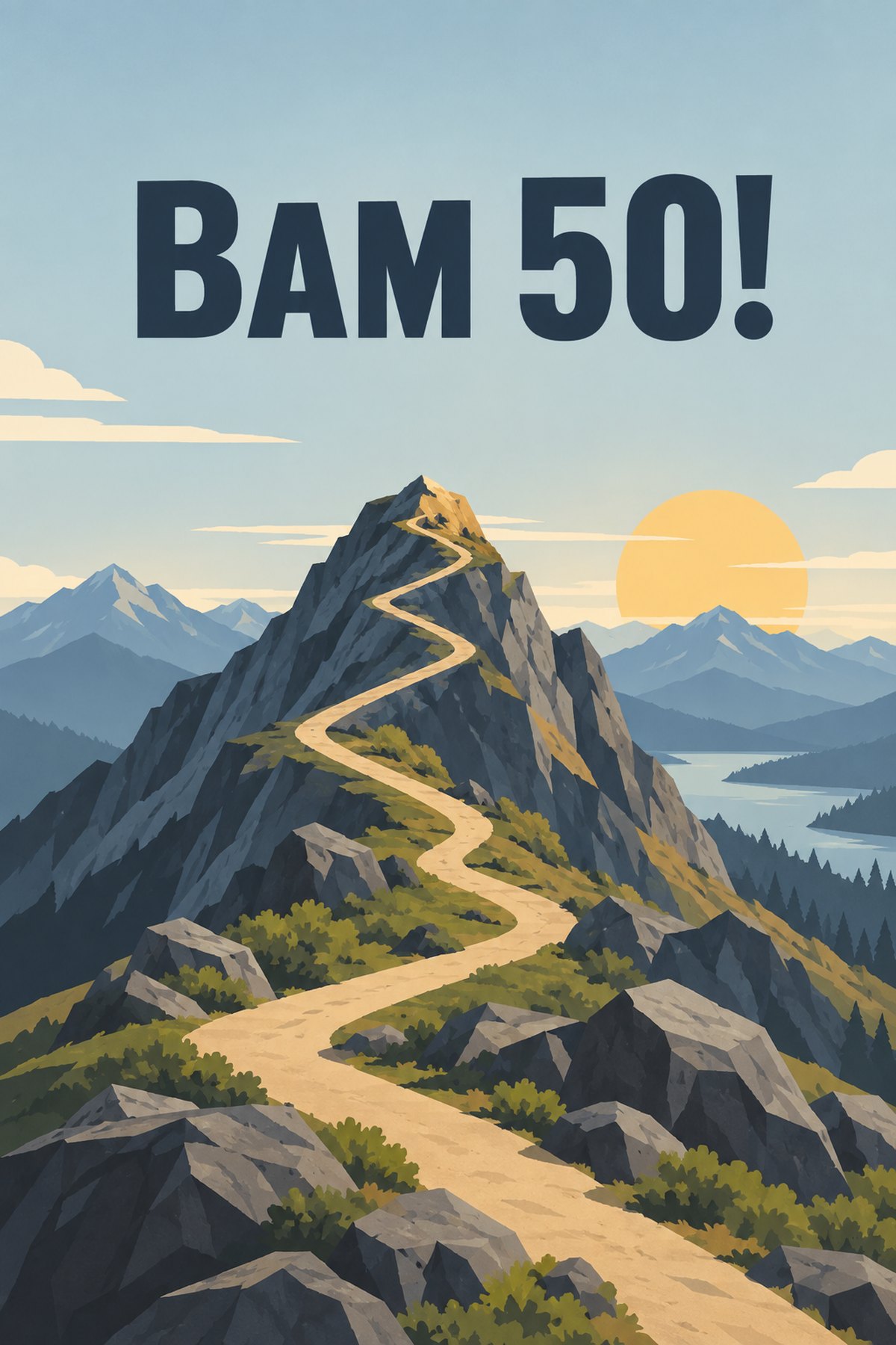Листівка «Вам 50!» листівка з 50 річчям